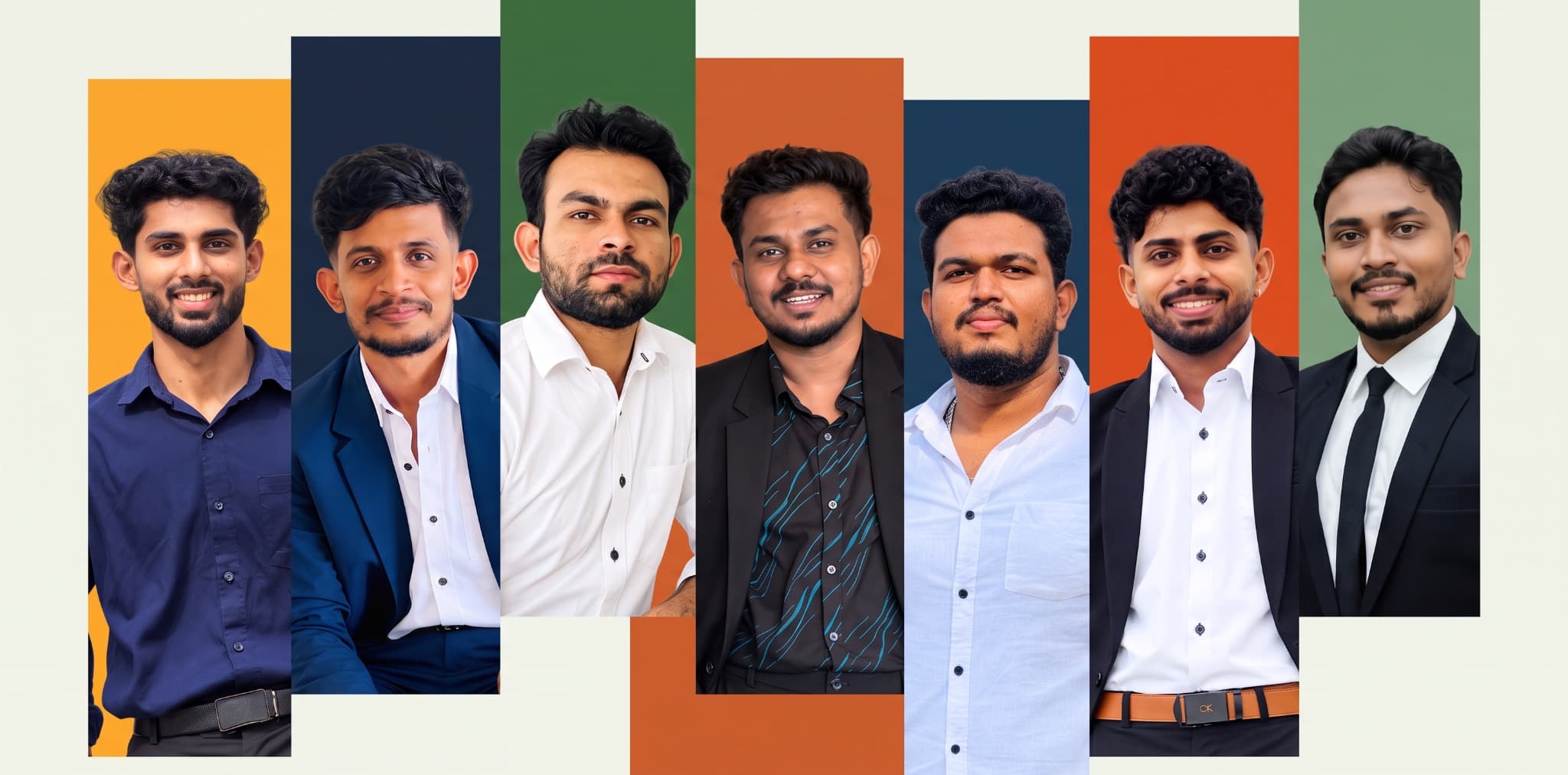 BuildSense IT team collage featuring all seven software developers